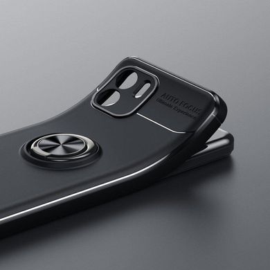 Чехол TPU Ring для Xiaomi Redmi A2 Plus бампер противоударный с подставкой Black