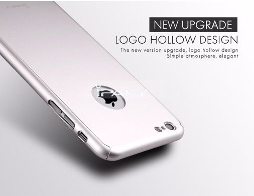Чохол Ipaky для Iphone 6 Plus / 6s Plus бампер + скло 100% оригінальний 360 з вирізом Silver