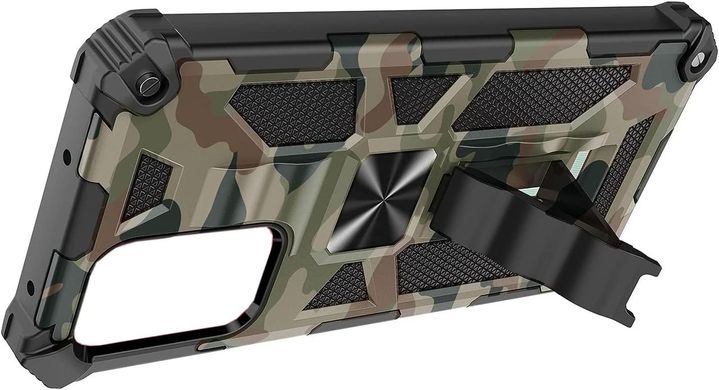 Чехол Military Shield для Samsung Galaxy A54 / A546 бампер противоударный с подставкой Khaki