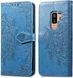 Чехол Vintage для Samsung Galaxy Samsung S9 Plus / G965 книжка с узором голубой