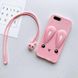 Чохол Funny-Bunny 3D для iPhone 6 Plus / 6s Plus Бампер гумовий рожевий