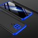 Чехол GKK 360 для Xiaomi Redmi Note 9 бампер противоударный Black-Blue