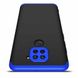 Чохол GKK 360 для Xiaomi Redmi Note 9 бампер протиударний Black-Blue