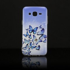 Чехол Print для Samsung J5 2015 / J500H / J500 / J500F силиконовый бампер butterflies blue