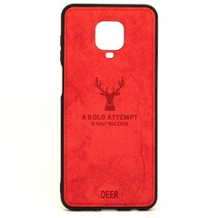 Чехол Deer для Xiaomi Redmi Note 9S бампер накладка красный