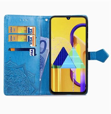 Чехол Vintage для Samsung M30s 2019 / M307F книжка кожа PU голубой