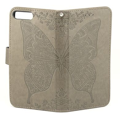 Чехол Butterfly для iPhone 7 Plus / 8 Plus Книжка кожа PU серый