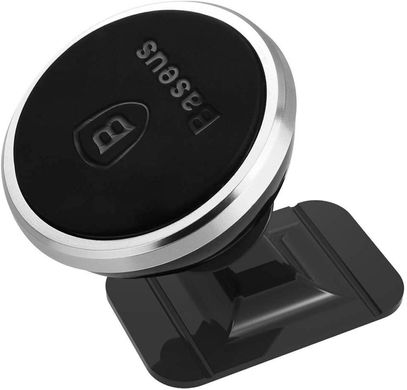 Автомобільний тримач Baseus автодержатель для мобільного телефону магнітний SUGENT-NT0S 360 Silver