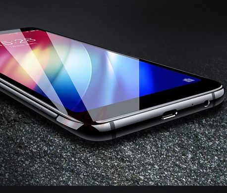 Защитное стекло RB 6D Full Glue для Samsung A7 2018 / A750F полноэкранное черное