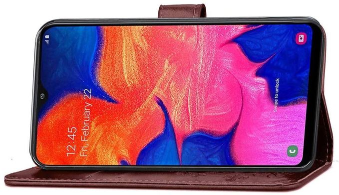 Чехол Clover для Samsung Galaxy M10 2019 / M105F книжка кожа PU коричневый