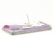 Чехол Glitter для Iphone XS бампер жидкий блеск Заяц Фиолетовый