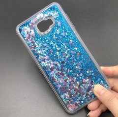 Чохол Glitter для Samsung Galaxy A3 2016 / A310 Бампер Рідкий блиск Синій