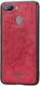 Чехол Embossed для Xiaomi Redmi 6 бампер накладка тканевый красный