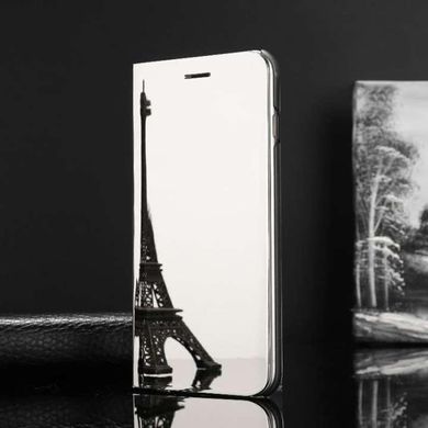 Чехол Mirror для iPhone 7 / iPhone 8 книжка зеркальный Clear View Silver