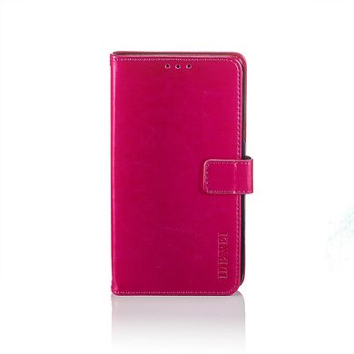Чохол Idewei для Xiaomi Redmi Note 4 / Note 4 Pro (Mediatek) книжка шкіра PU Малиновий