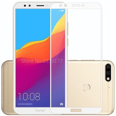 Защитное стекло AVG для Huawei Y6 2018 5.7" полноэкранное белое
