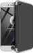 Чехол GKK 360 для Iphone 6 Plus / 6s Plus бампер противоударный без выреза Black-Silver