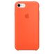 Чехол Silicone Сase для Iphone 7 / Iphone 8 бампер накладка Spicy Orange