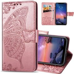 Чохол Butterfly для Xiaomi Redmi 7A книжка шкіра PU рожевий