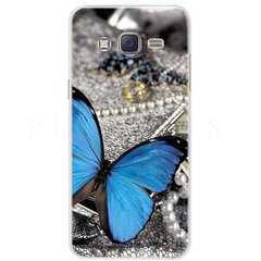 Чохол Print для Samsung J7 2015 / J700H / J700 / J700F силіконовий бампер з малюнком Butterfly