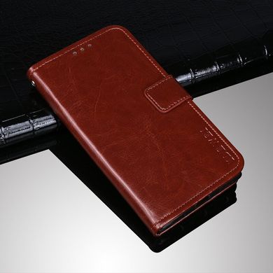 Чехол Idewei для Samsung Galaxy A30S / A307 книжка кожа PU коричневый
