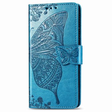 Чехол Butterfly для Xiaomi Redmi Note 8 Pro Книжка кожа PU голубой