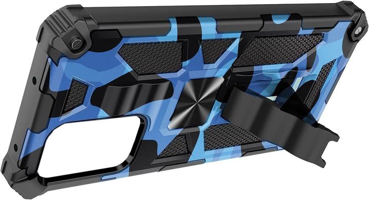 Чехол Military Shield для Samsung Galaxy A54 / A546 бампер противоударный с подставкой Blue
