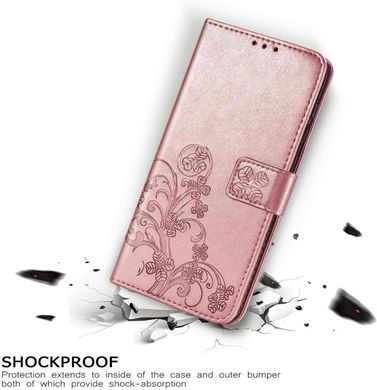 Чохол Clover для IPhone SE 2020 Книжка шкіра PU Рожеве золото
