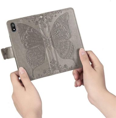 Чехол Butterfly для Xiaomi Redmi 7A книжка кожа PU серый