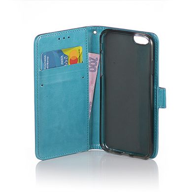 Чехол Idewei для iPhone 6 Plus / 6s Plus книжка кожа PU голубой