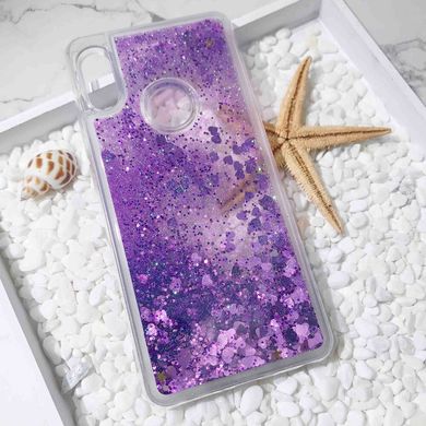 Чохол Glitter для Samsung Galaxy A40 2019 / A405F бампер Рідкий блиск Фіолетовий
