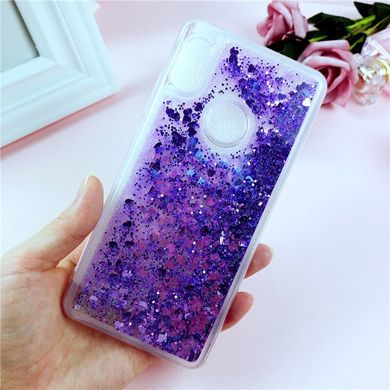 Чехол Glitter для Samsung Galaxy A40 2019 / A405F бампер Жидкий блеск Фиолетовый