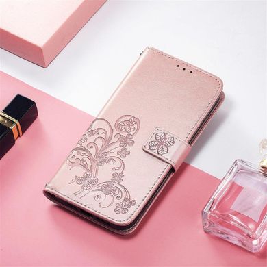 Чехол Clover для IPhone SE 2020 Книжка кожа PU Розовое золото