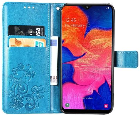 Чехол Clover для Samsung Galaxy A10 2019 / A105 книжка кожа PU голубой