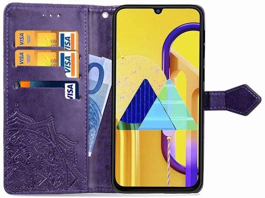 Чехол Vintage для Samsung M30s 2019 / M307F книжка кожа PU фиолетовый