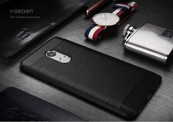 Чехол Carbon для Xiaomi Redmi Note 4X / Note 4 Global бампер Black