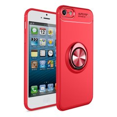 Чохол TPU Ring для iPhone 5 / 5s / SE бампер оригінальний з кільцем Red