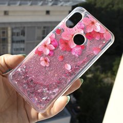 Чохол Glitter для Xiaomi Redmi 7 Бампер Рідкий блиск Sakura