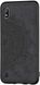 Чехол Embossed для Samsung M10 2019 / M105F бампер накладка тканевый черный
