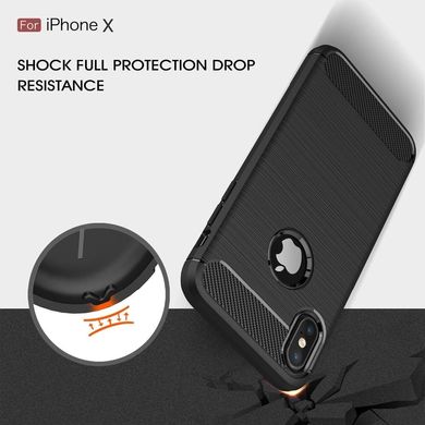 Чехол Carbon для Iphone X бампер оригинальный Black