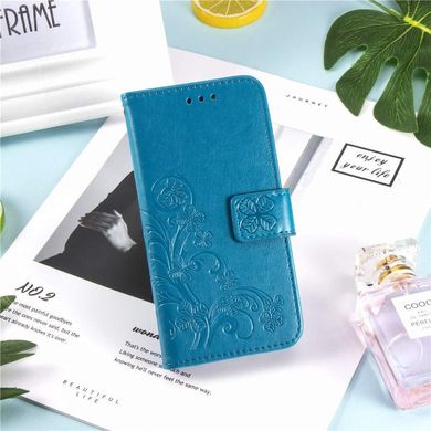 Чехол Clover для Xiaomi Redmi Note 8 Pro книжка кожа PU голубой