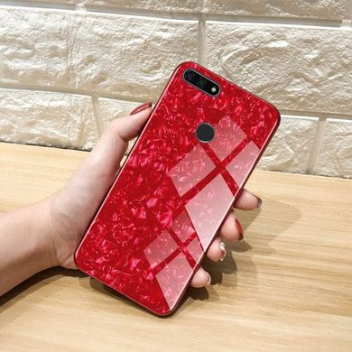 Чохол Marble для Huawei Y6 Prime 2018 бампер мармуровий оригінальний Червоний