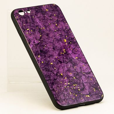 Чехол Epoxy для Iphone 6 / 6s бампер мраморный Purple