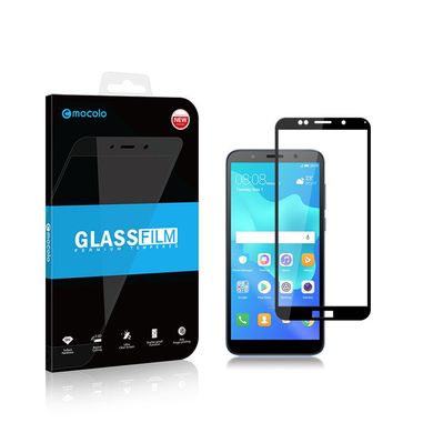 Защитное стекло Mocolo 5D для Huawei Y5 2018 / Y5 Prime 2018 полноэкранное черное