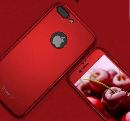 Чехол Ipaky для Iphone 7 Plus / Iphone 8 Plus бампер + стекло 100% оригинальный с вырезом 360 Red