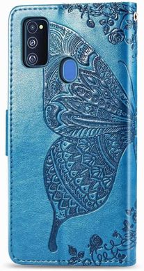 Чохол Butterfly для Samsung M30s 2019 / M307F книжка шкіра PU блакитний