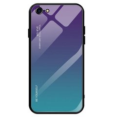 Чехол Gradient для Iphone 7 / Iphone 8 бампер накладка Purple-Blue