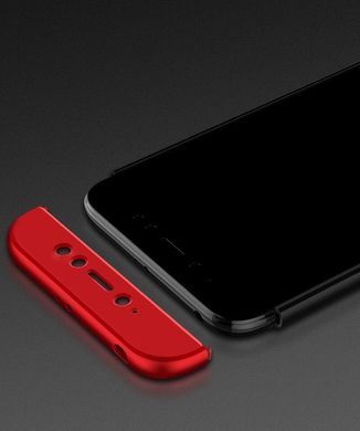 Чехол GKK 360 для Xiaomi Redmi Note 5A Pro / Note 5A Prime 3/32 Бампер Black+Red