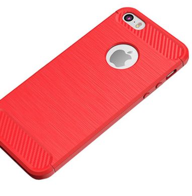 Чохол Carbon для Iphone 5 / 5s Бампер оригінальний Red
