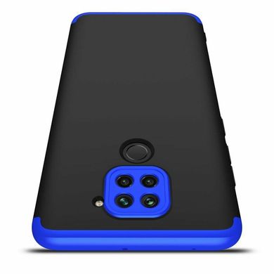 Чехол GKK 360 для Xiaomi Redmi 10X бампер противоударный Black-Blue